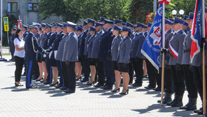 Policjanci podczas Obchodów Międzypowiatowych Święta Policji 2023.