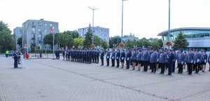 Policjanci podczas Obchodów Międzypowiatowych Święta Policji 2023.