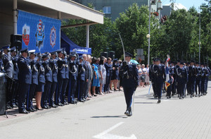 Policjanci podczas Obchodów Międzypowiatowych Święta Policji 2023.