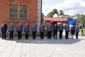 Pododdział wyróżnianych policjantów.