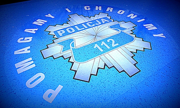 Emblemat z napisem Pomagamy i chronimy.