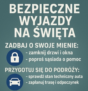 Bezpieczne wyjazdy na Święta.