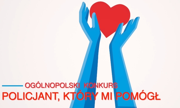 Napis Policjant, który mi pomógł.
