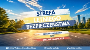 Logo z napisem Strefa letniego bezpieczeństwa.