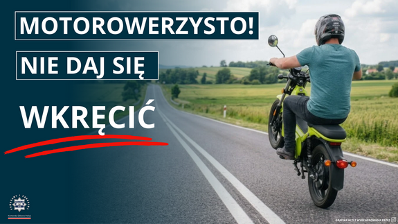 Logo - motorowerzysto  nie daj się wkręcić.